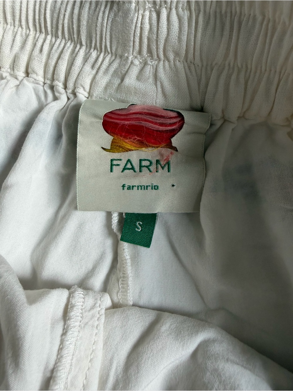 Farm Rio Grandma's Treasure Linen Blend Shorts Size S - Picture 5 of 6